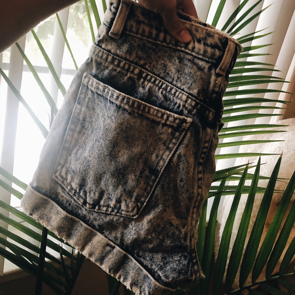 Acid Wash Destroyed American Apparel HighW Shorts